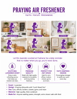 Lavender Scent Praying Air Freshener - Image 3