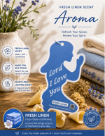 Fresh Linen Scent Praying Air Freshener - Image 2